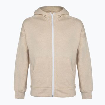 Women's adidas Studio Lounge Fleece Full Zip sweatshirt botanic beige mel