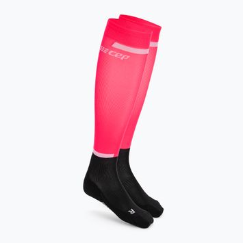 CEP Tall 4.0 men's compression running socks pink/black