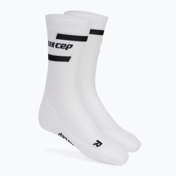 CEP Men's Compression Running Socks 4.0 Mid Cut White