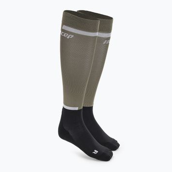 CEP Tall 4.0 men's compression running socks olive/black