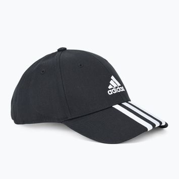 adidas Baseball 3-Stripes Cotton Twill black/ white baseball cap