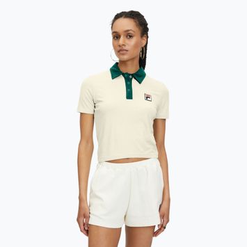 FILA women's polo shirt Looknow antique white