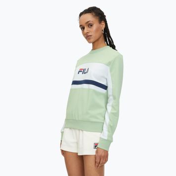FILA women's sweatshirt Lishui smoke green/bright white
