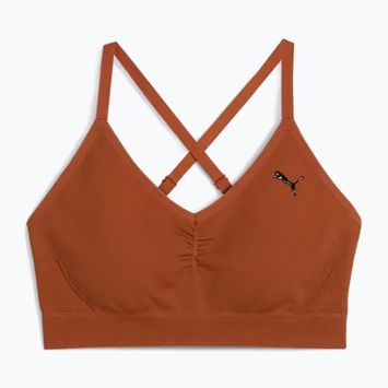 PUMA Move Shapeluxe Seamless teak fitness bra