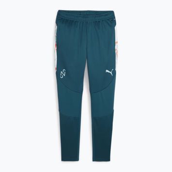 Men's PUMA Neymar JR Creativity Training ocean tropic/hot heat football trousers