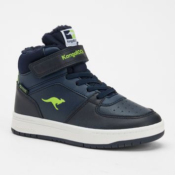 KangaROOS children's shoes K-CP Bound Mid EV dark navy / lime