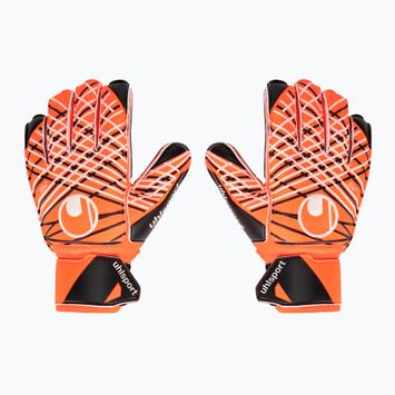 Goalkeeper glove uhlsport Soft Resist + Flex Frame fluo orange/white/black