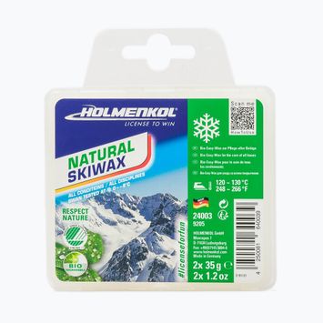 HOLMENKOL Natural Ski Wax 2x35g 24003 ski grease