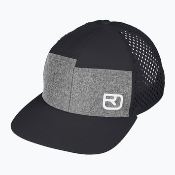 Ortovox Logo Air Trucker black raven baseball cap