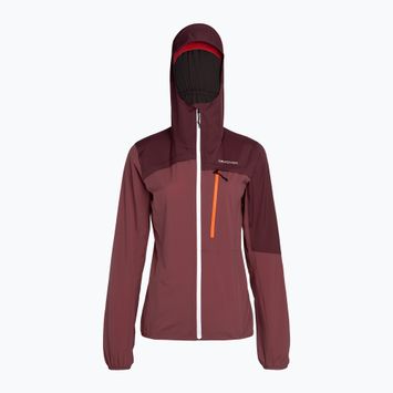 Women's rain jacket ORTOVOX 2.5L Civetta maroon 7021000011