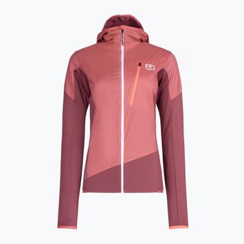 Women's trekking sweatshirt Ortovox Ladiz Hybrid pink 86959