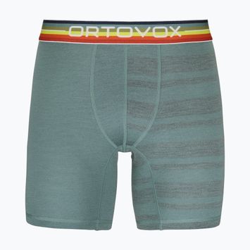 Men's thermal boxer shorts ORTOVOX 185 Rock'N'Wool arctic grey