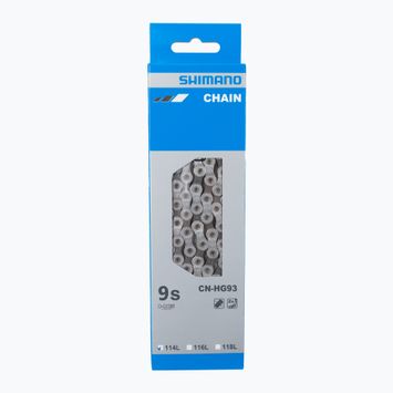 Shimano bicycle chain CN-HG93 + Pin 9rz 114 Links silver ICNHG93114I