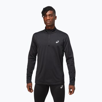 Men's ASICS Core 1/2 Zip Winter Top performance black running sweatshirt