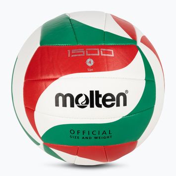 Molten volleyball V4M1500 white/green/red size 4