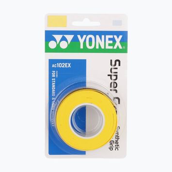 Badminton racket wraps YONEX AC 102 EX 3 pcs. yellow