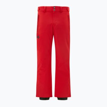 Men's ski trousers Descente Swiss electric red