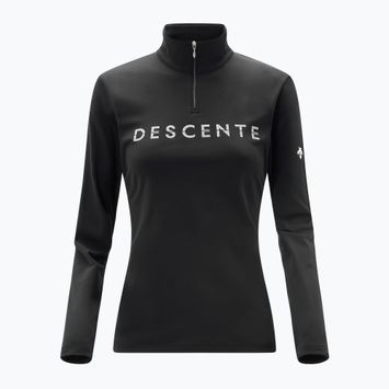 Women's Descente Chest Logo T-Neck sweatshirt black