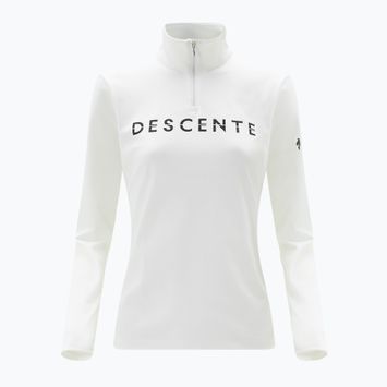 Women's Descente Chest Logo T-Neck sweatshirt super white