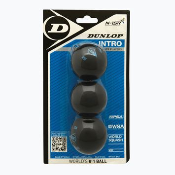 Dunlop Intro blue dot squash balls 3 pcs.