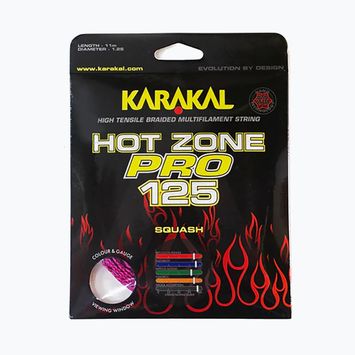 Squash string Karakal Hot Zone Pro 125 11 m pink/black