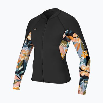 Women's neoprene jacket O'Neill Bahia 1/0.5 mm Full-Zip black/demiflor/black