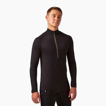 Men's Surfanic Bodyfit Zip Neck thermal sweatshirt black