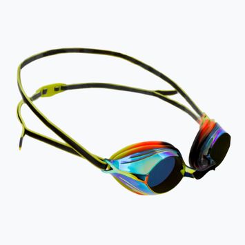 Speedo Vengeance Mirror Junior black/atomic lime/salso/orange gold children's swimming goggles 68-11325G798