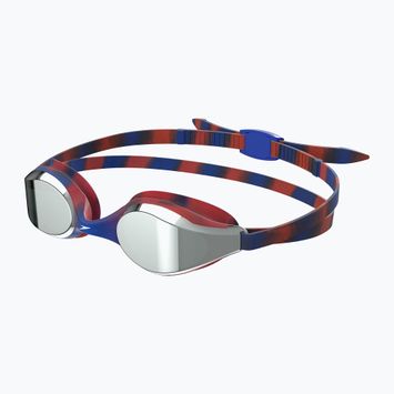 Speedo Hyper Flyer Mirror children's swimming goggles navy/red/grey