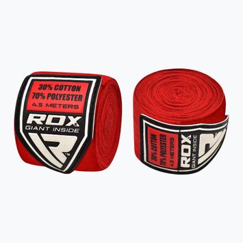 Boxing bandages RDX HWX-RR+ red