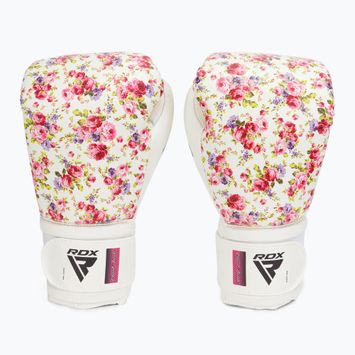 RDX FL-6 white and pink boxing gloves BGR-FL6W