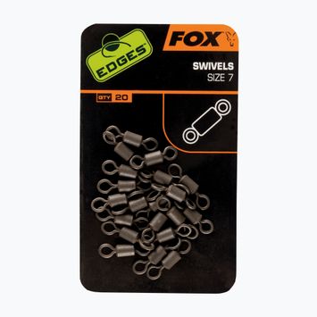 Fox International Edges Swivels Standard carp swivels black CAC533