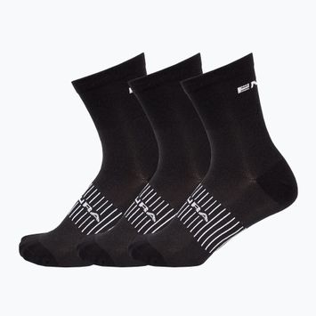 Endura Coolmax Race men's cycling socks 3-pack black