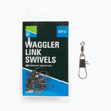 Preston Innovations Waggler Link Swivels methode safety pins black P0220021