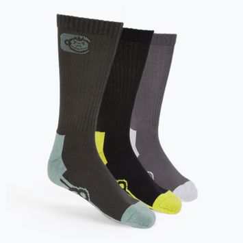 RidgeMonkey fishing socks Apearel Crew Socks 3 Pack black RM659
