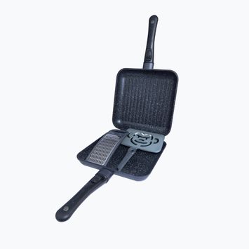 RidgeMonkey Connect Pan and Griddle set Granite Edition black RM781