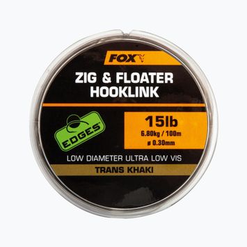 Fox International Zig and Floater Hooklink 100m brown CML169 line