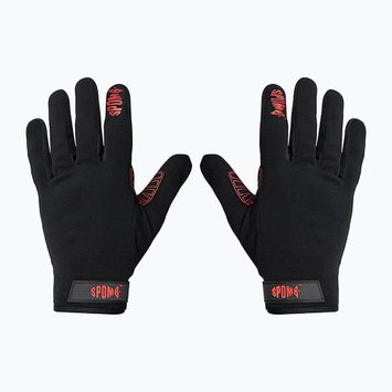 Spomb Pro black fishing gloves