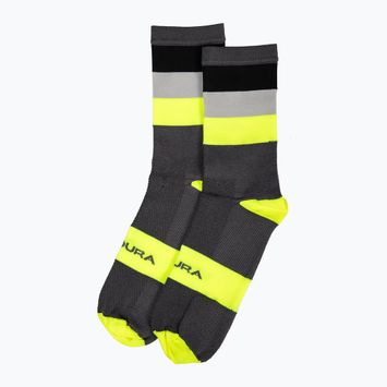 Men's Endura Bandwidth hi-viz yellow cycling socks