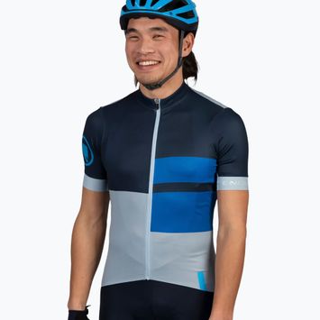 Men's Endura FS260 Print S/S cycling jersey ink blue