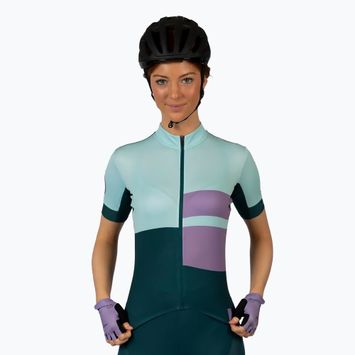 Women's cycling jersey Endura FS260 Print S/S violet