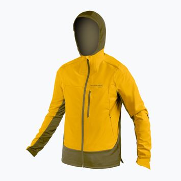 Endura MT500 men's cycling jacket Polartec mustard