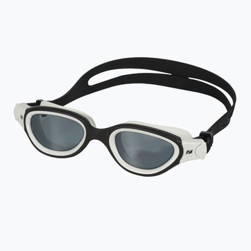 Swimming goggles ZONE3 Venator-X black/white/smoke-tinted lens