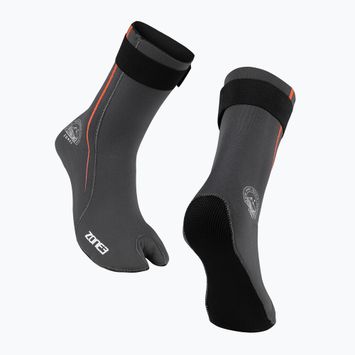 Neoprene socks ZONE3 Active Flex Swim 3 mm grey/orange