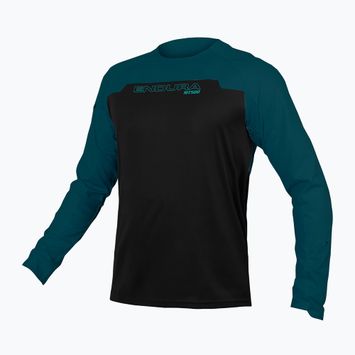 Men's Endura MT500 Burner cycling longsleeve barra blue