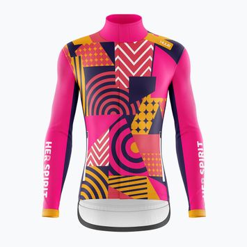 Women's Bike Jacket HUUB Her Spirit Winter Peaks patchwork