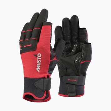 Musto Performance Long Finger sailing gloves true red