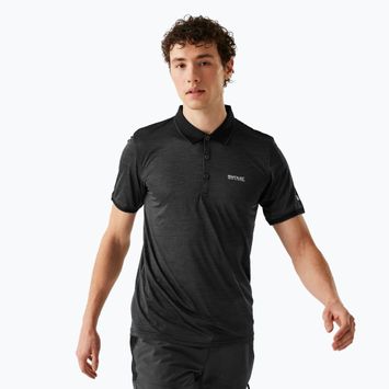 Men's trekking T-shirt REGATTA Polo Remex II black