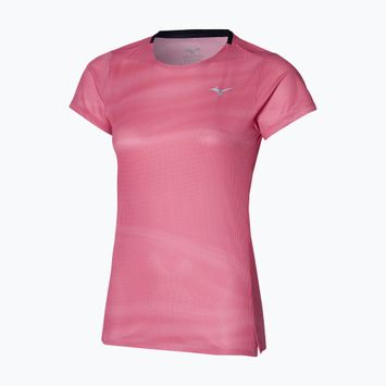 Women's running shirt Mizuno Premium Aero Tee sangria sunset