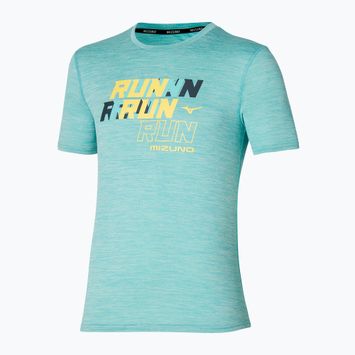 Men's Mizuno Core Run Tee aquifer running shirt